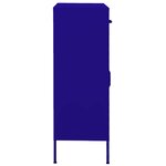 vidaXL Armoire de rangement Bleu marine 80x35x101 5 cm Acier