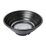 Grand bol noir 230 mm kristallon fusion olympia  - boîte de 4 - mélamine x86mm