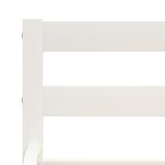 vidaXL Cadre de lit Blanc Bois de pin massif 160x200 cm