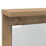 vidaXL Porte-manteau mural chêne artisanal 84 x 10 x 80 cm