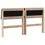 vidaXL Tête de lit capitonnée Taupe 150 cm Pin massif