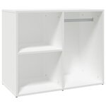 vidaXL Armoire de dressing Blanc 80x40x65 cm Bois d'ingénierie
