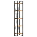 vidaXL Bibliothèque à 5 niveaux 40x30x180 cm Bois de manguier massif
