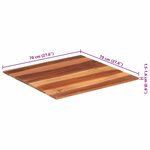 vidaXL Dessus de table bois massif d'acacia 15-16 mm 70x70 cm