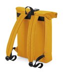 Sac à dos roll-top polyester recyclé - BG286 - jaune moutarde