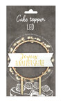 Cake Topper Led Joyeux Anniversaire (Dont 0 08€Ht D'Éco-Participation)