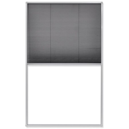 vidaXL Moustiquaire plissée pour fenêtre 110 x 160 cm