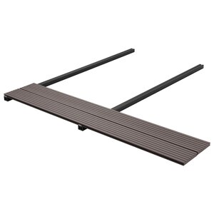 vidaXL Planche de terrasse 90 Pièces Marron foncé WPC