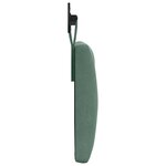 vidaXL Tête de lit suspendue Avec lumière LED Vert Mer Velours