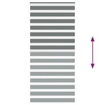 vidaXL Store zèbre gris foncé largeur du tissu 100 9 cm polyester