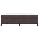 vidaXL Lit à ressorts Marron foncé 180 x 200 cm tissu