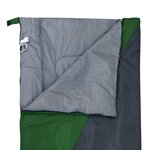 vidaXL Sacs de couchage type enveloppe 2 Pièces Vert 1 100 g 10°C