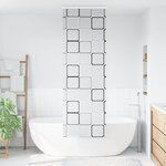 vidaXL Store enrouleur de douche avec cassette largeur du tissu 66 cm