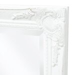 vidaXL Miroir mural style baroque 100x50 cm blanc