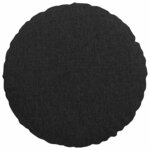 vidaXL Coussins de siège 2 Pièces Noir Ø40 x 13 cm tissu