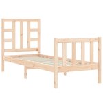 vidaXL Cadre de lit sans matelas bois de pin massif