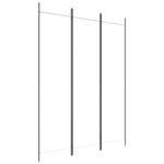 vidaXL Cloison de séparation 3 panneaux Blanc 150x200 cm Tissu