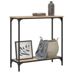 vidaXL Table console Chêne Sonoma 75x30 5x75 cm Bois d'ingénierie