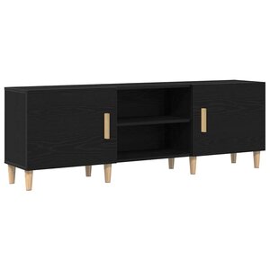 vidaXL Meuble TV Chêne noir 150 x 30 x 50 cm Bois d'ingénierie