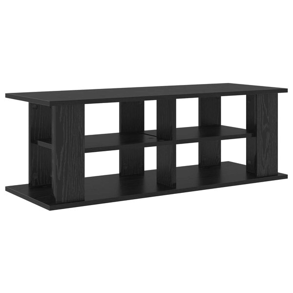 vidaXL Support de télévision Chêne noir 96 x 35 x 33 5 cm