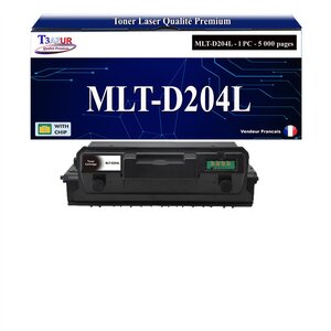 T3AZUR - Toner compatible avec Samsung MLT-D204L MLTD204L pour Samsung ProXpress M 3325ND M 3375 M 3825DW M 3825ND M 3875FD M 3875FW M 4025ND M 4025NX M 4075FR M 4075FX