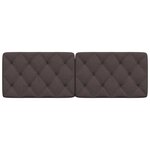 vidaXL Coussin de tête de lit marron foncé 160 cm tissu