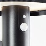 Applique extérieure LED et solaire - Dtecteur de mouvement - Métal et plastique - 4 W - Noir