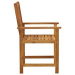 Vidaxl chaises de jardin avec coussins 4 pièces bois d'acacia massif