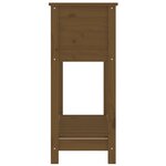 vidaXL Jardinière avec étagère Marron miel 82 5x34 5x81 cm Bois de pin