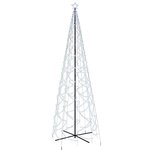 vidaXL Arbre de Noël cône 1400 LED Blanc froid 160x500 cm