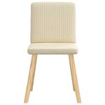 vidaXL Chaises à manger lot de 4 crème tissu
