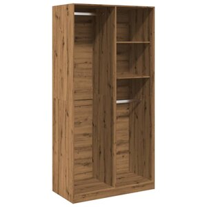 vidaXL Garde-robe chêne artisanal 100x50x200 cm bois d'ingénierie