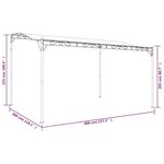 vidaXL Auvent crème 4x3 m 180 g/m² tissu et acier
