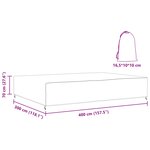 vidaXL Housse pour mobilier d'extérieur Noir 400 x 300 x 70 cm 210D