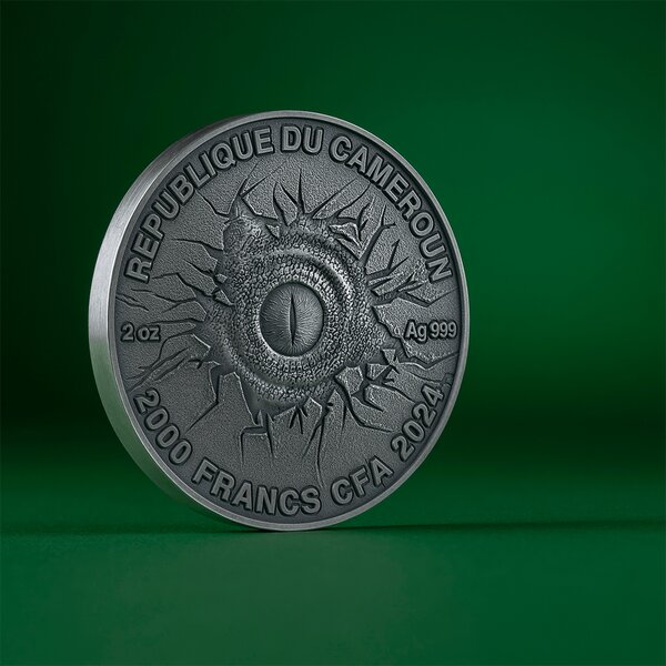 TYRANNOSAURUS REX Lost World 2 Once Argent Monnaie 2000 Francs