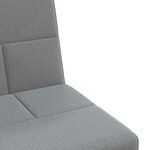 vidaXL Canapé-lit avec porte-gobelets gris clair tissu