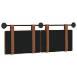 vidaXL Tête de lit suspendue Marron PU antique