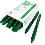 Stylo Roller Encre Gel Rétractable ENERGEL X BL107 Pointe 0 7 mm Vert x 12 PENTEL