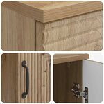 vidaXL Bureau Chêne artisanal 142 5 x 50 x 75 cm Bois d'ingénierie