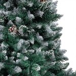 vidaXL Arbre de Noël artificiel pré-éclairé/boules pommes de pin 210cm