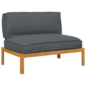 vidaXL Ensemble de Canapés avec coussin Anthracite 120 x 92 x 69 cm