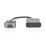 Convertisseur Vidéo VGA vers HDMI + Audio (3.5mm) DIGITUS