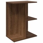 vidaXL Tables de chevet 2 Pièces chêne marron bois d'ingénierie