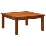 vidaXL Table de salon de jardin 63x63x30 cm Bois solide d'acacia