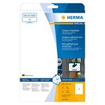 HERMA Étiquettes de film extérieur A4 210x297 mm 10 Feuilles Blanc