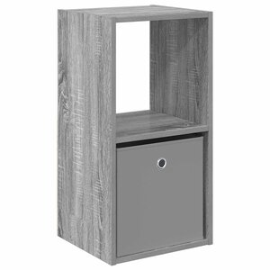 vidaXL Table de chevet Gris Sonoma 35 x 32 x 68 5 cm Bois d'ingénierie