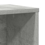 vidaXL Bibliothèque gris béton 60x24x76 5 cm bois d'ingénierie