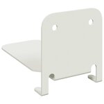vidaXL Étagère flottante avec étagère 4 Pièces Blanc 6 x 10 8 x 6 6 cm