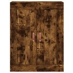 vidaXL Armoire murale chêne fumé 69 5x34x90 cm bois d'ingénierie