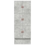 vidaXL Cadre de lit gris béton 80x200 cm